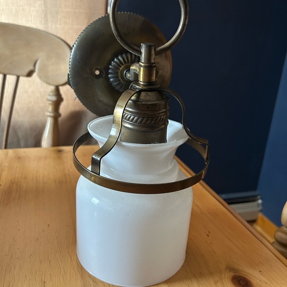 Vintage L.D Kichler Underwriters Laboratories Bronze Wall Sconce light fixture